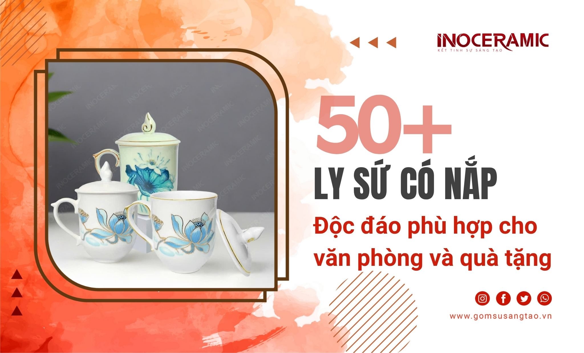 Cách chọn ly sứ có nắp phù hợp cho văn phòng và quà tặng năm 2025