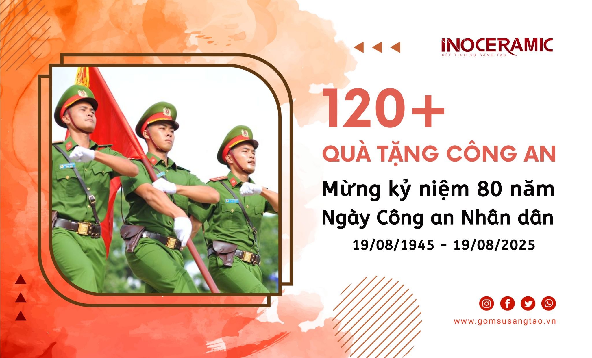 120+ Quà tặng Công an - Kỷ niệm 80 năm Ngày Công an Nhân dân 19/08