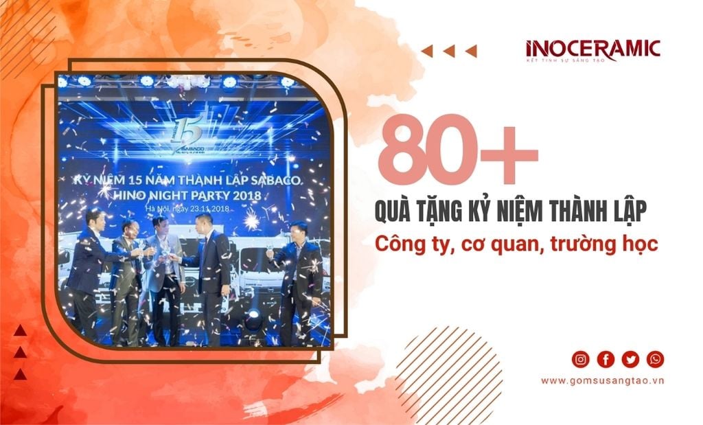80+ Gợi ý quà tặng kỷ niệm thành lập doanh nghiệp, cơ quan, trường học