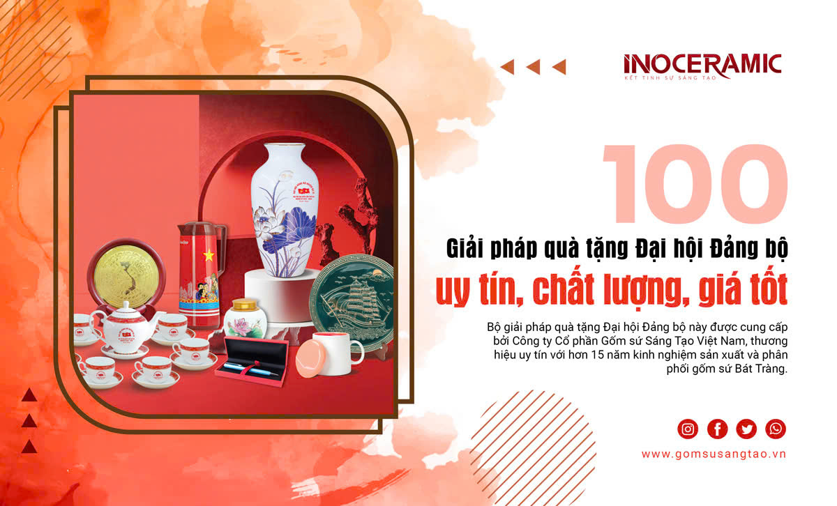 100+ Quà tặng Đại hội Đảng bộ nhiệm kỳ 2025-2030 [GIÁ TỐT NHẤT THỊ TRƯỜNG]