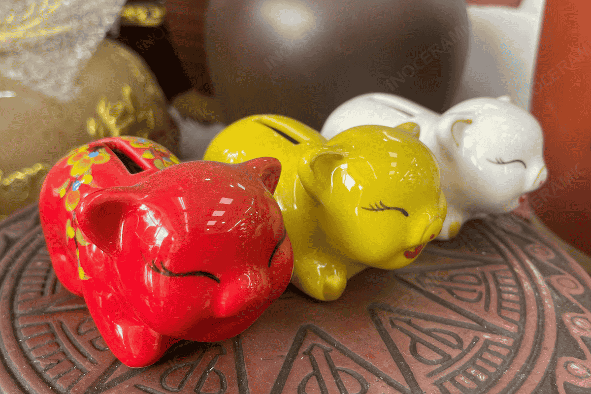 Heo đất tiết kiệm bằng gốm cho bé