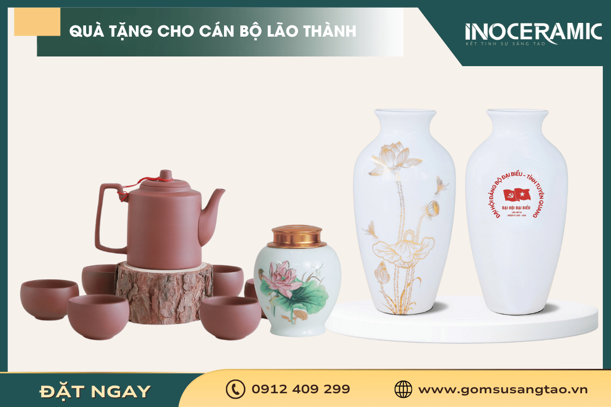Bộ quà tặng cho cán bộ lão thành tham dự đại hội Đảng cấp Tỉnh