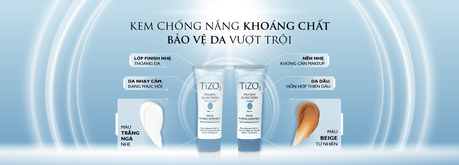 Kem chống nắng khoáng chất TiZO