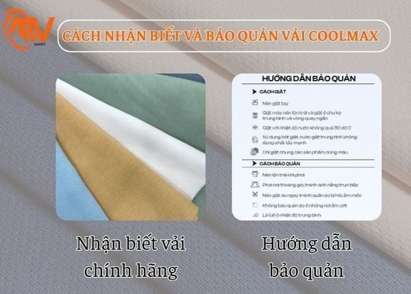 cách nhận biết và hướng dẫn bảo quản của vải coolmax