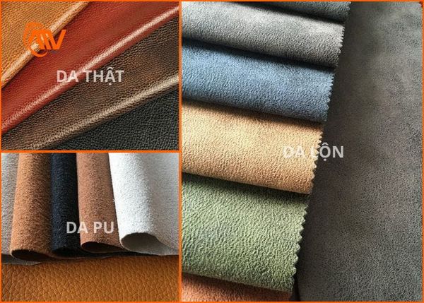 Các chất liệu da khác nhau