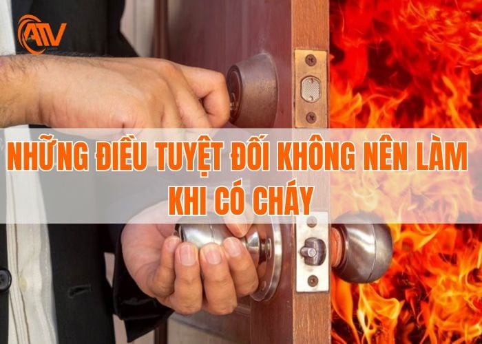 Những điều tuyệt đối không nên làm khi cháy ở chung cư