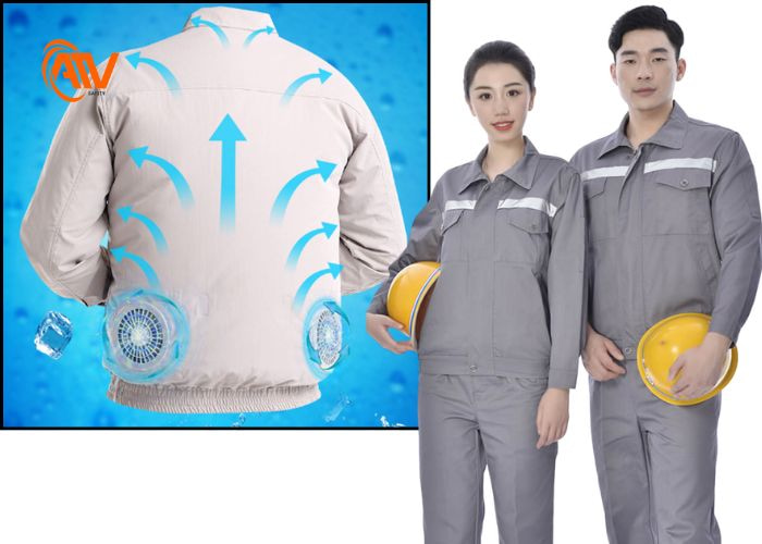 Áo điều hòa và quần áo bảo hộ chống nắng hữu ích