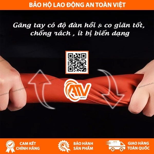 Găng Tay Cách Điện Cao Áp 35KV Chất Liệu Cao Su