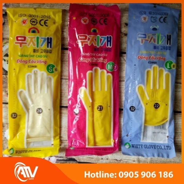 Găng Tay Cao Su Cầu Vồng