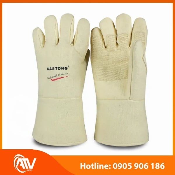 Găng Tay Chịu Nhiệt 500 Độ C Castong ABY-5T-34 Vàng