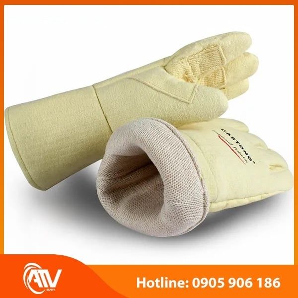 Găng Tay Chịu Nhiệt 500 Độ C Castong ABY-5T-34 Vàng