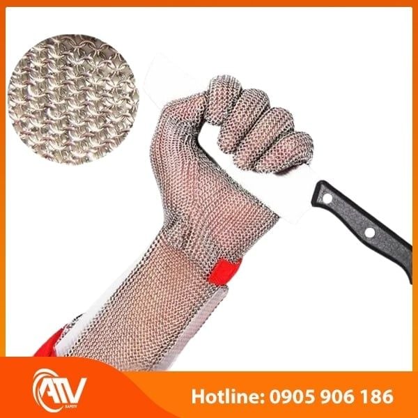 Găng Tay Chống Cắt Inox Loại Dài 37cm