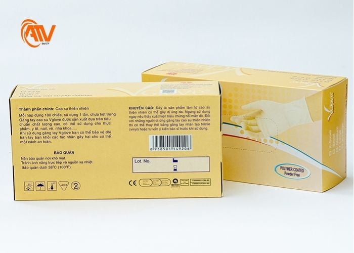 Hạn sử dụng trên bao bì của găng tay y tế