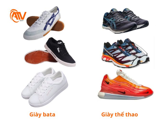 phân biệt giày bata và giày thể thao
