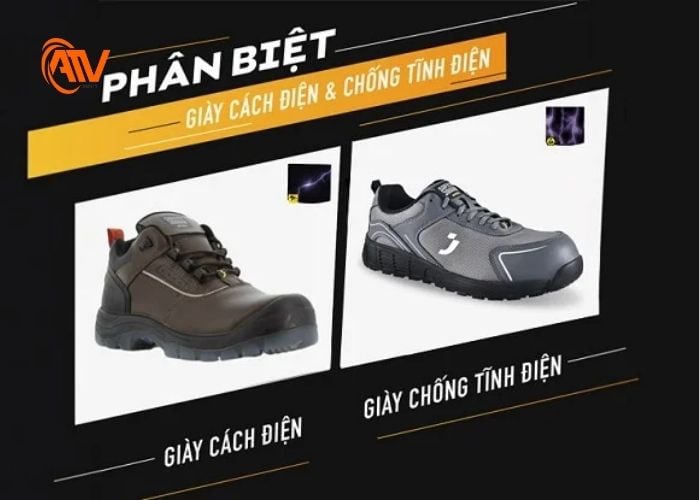 Phân biệt giày chống tĩnh điện và giày cách điện