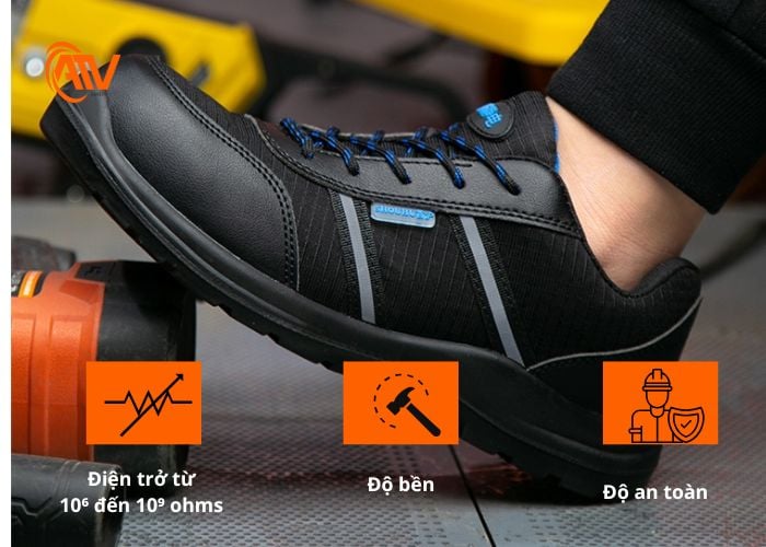 Công dụng của giày chống tĩnh điện