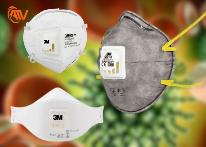 Khẩu trang có van thở dùng trong phòng dịch/virus