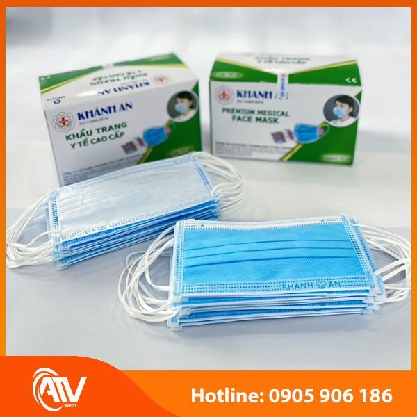Khẩu Trang Y Tế 4 Lớp Màu Xanh