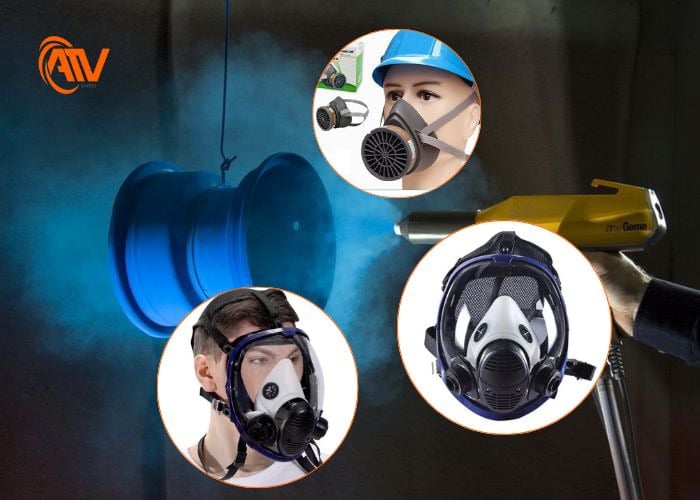 Mặt nạ phòng độc phun sơn ngăn ngừa các hóa chất độc hại