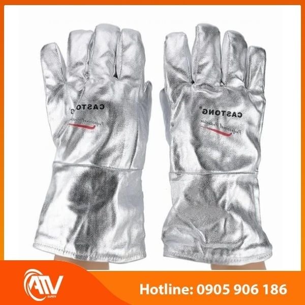 Găng Tay Chịu Nhiệt Castong PCRR15 - 45 có lớp tráng nhôm bên ngoài