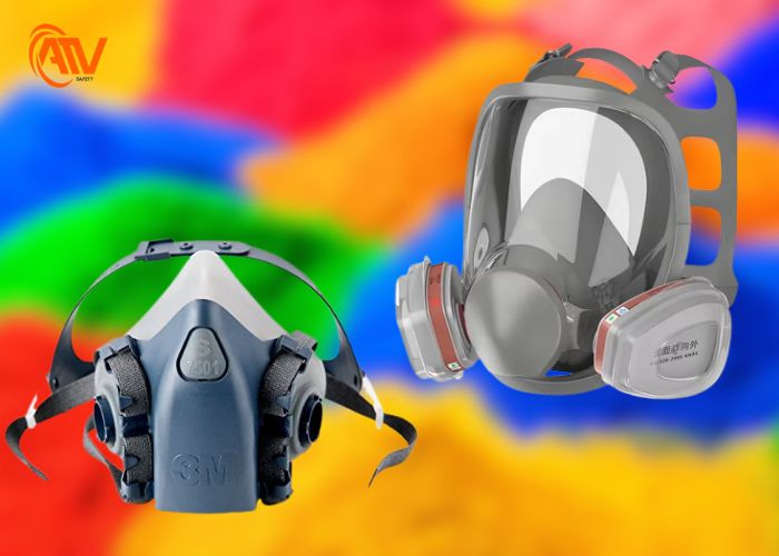 Mặt nạ phòng độc được sử dụng trong sơn tĩnh điện
