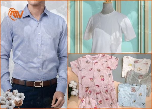 Quần áo làm từ vải cotton sợi bông mang cảm giác dễ chịu