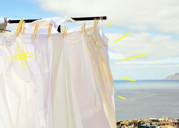 Phơi vải cotton tránh ánh nắng mặt trời