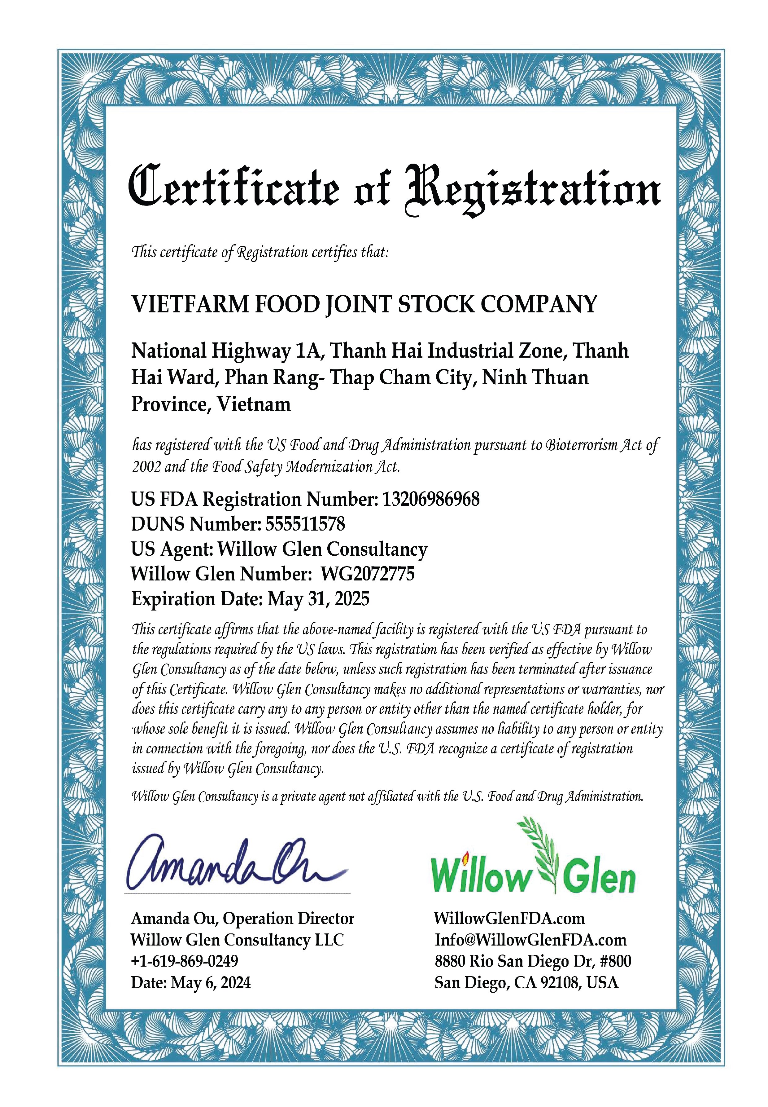FDA - GACC
