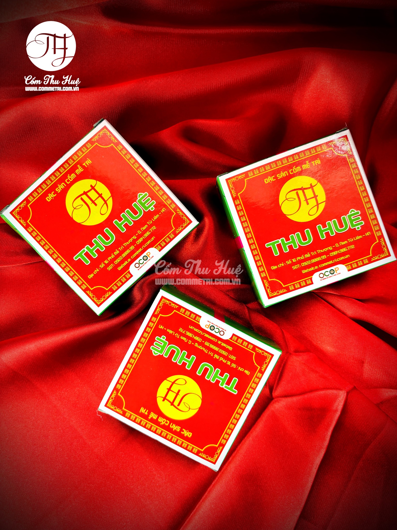 Quy trình làm bánh cốm thơm ngon chuẩn vị tại Cốm Thu Huệ.