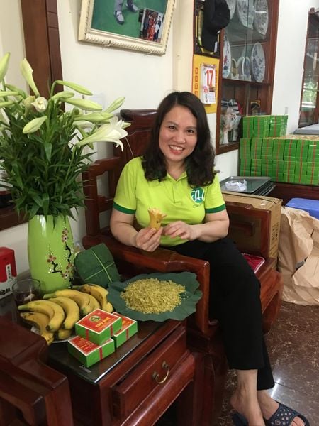 xôi cốm cửa hàng cốm thu huệ