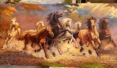 Tranh mã đáo thành công treo tường phong thủy