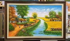 Ý nghĩa và vị trí treo tranh phong cảnh đồng quê sơn dầu