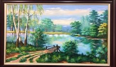 Tranh phong cảnh thiên nhiên sơn dầu đẹp, treo ở nơi nào?