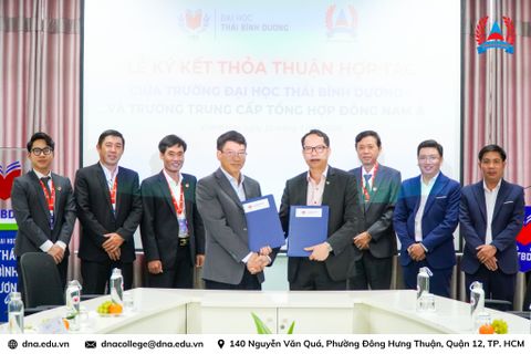 MOU SIGNING CEREMONY BETWEEN DONG NAM A INTEGRATED VOCATIONAL COLLEGE & PACIFIC UNIVERSITY