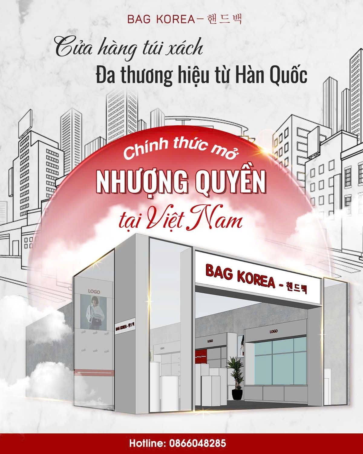 BAG KOREA- MÔ HÌNH NHƯỢNG QUYỀN CỬA HÀNG TÚI XÁCH NỔI TIẾNG HÀN QUỐC 4