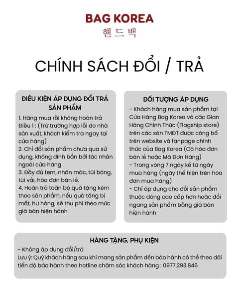 hướng dẫn mua hàng bag korea
