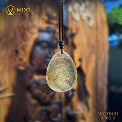 Mặt Dây Hình Giọt Nước Thạch Anh Tóc Vàng – Vẻ Đẹp Thanh Khiết, Thu Hút May Mắn Và Vượng Khí