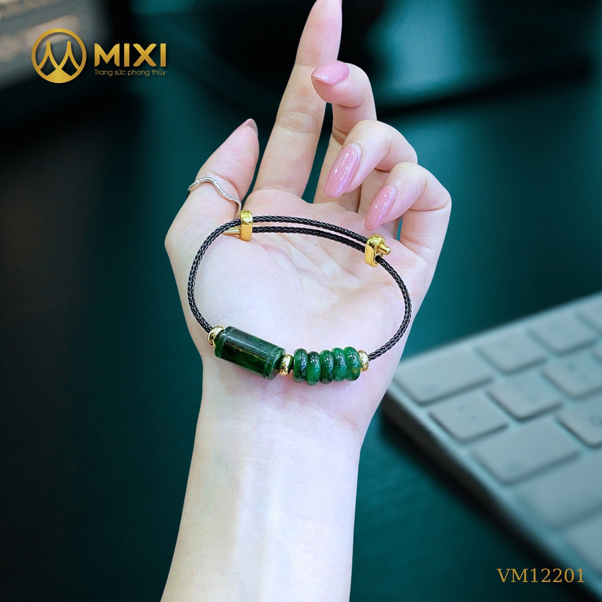 VÒNG TAY DÂY CÁP MIX LU THỐNG NGŨ ĐIẾU NGỌC SƠN THỦY – BẢO HỘ NĂNG LƯỢNG, KHAI THÔNG TÀI LỘC, ĐỔI VẬN AN YÊN