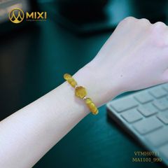 VÒNG TAY MẮT HỔ VÀNG TƯƠI MIX HOA MAI – ĐÁNH THỨC NỘI LỰC, LAN TỎA MAY MẮN & BẢN LĨNH