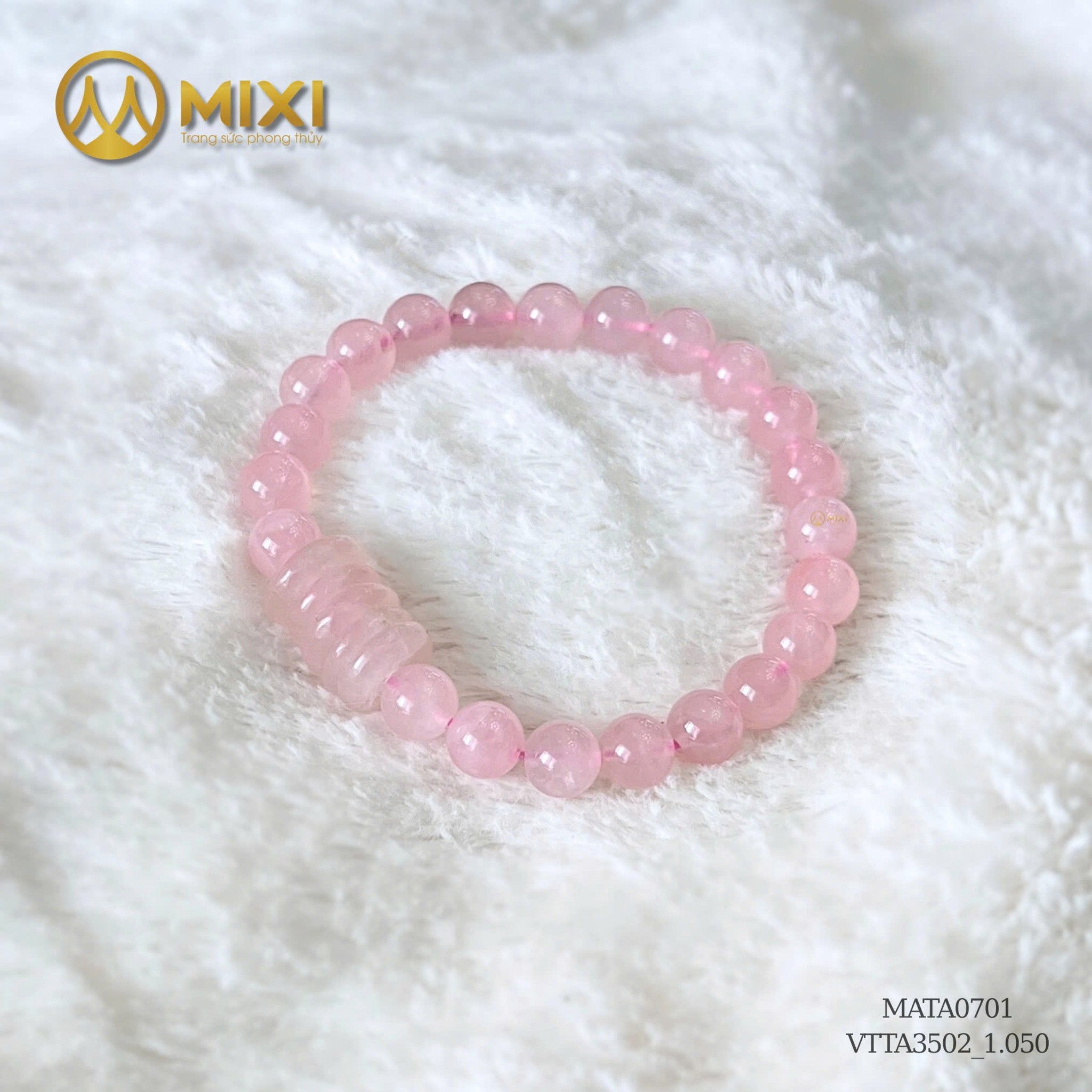 VÒNG TAY THẠCH ANH HỒNG MIX NGŨ ĐIẾU THẠCH ANH HỒNG – LAN TỎA NĂNG LƯỢNG YÊU THƯƠNG & MAY MẮN