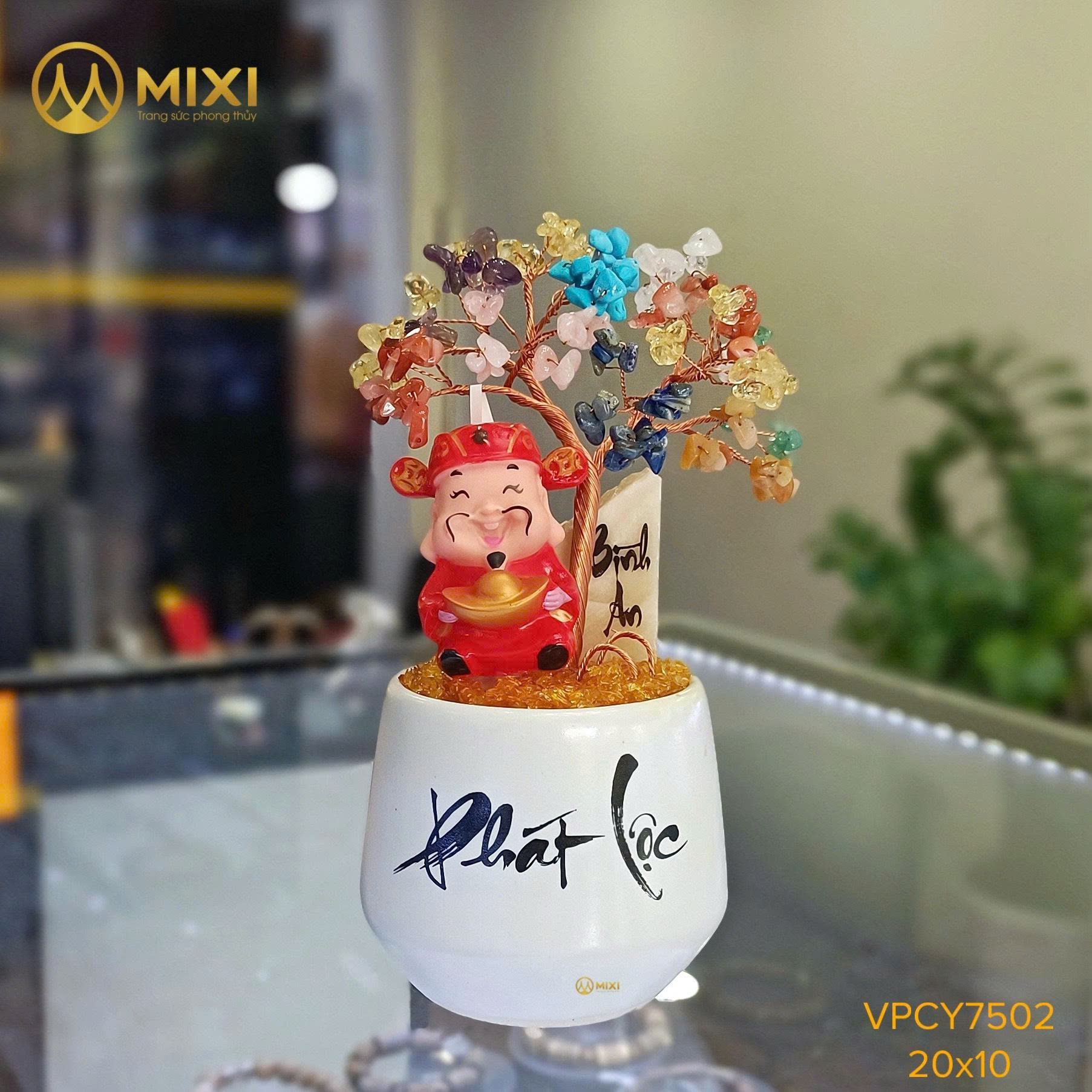 🌿 CÂY TÀI LỘC ĐÁ TỰ NHIÊN SIZE NHỎ – MAY MẮN & TẬP TRUNG CHO BÀN HỌC, BÀN LÀM VIỆC