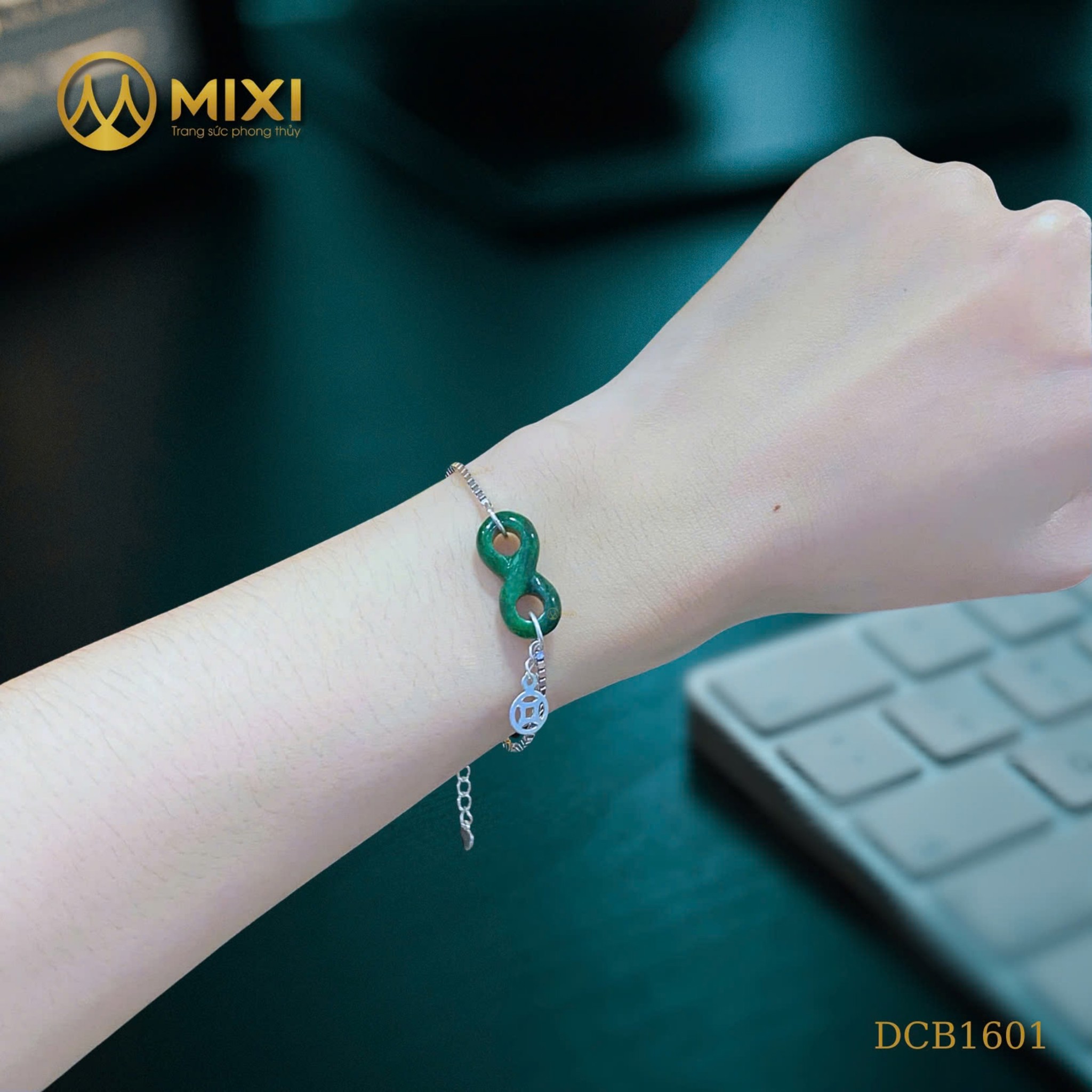 LẮC TAY BẠC MIX NGỌC SƠN THỦY NHƯ Ý – VẺ ĐẸP THANH CAO, BIỂU TƯỢNG CÁT LÀNH TRƯỜNG CỬU