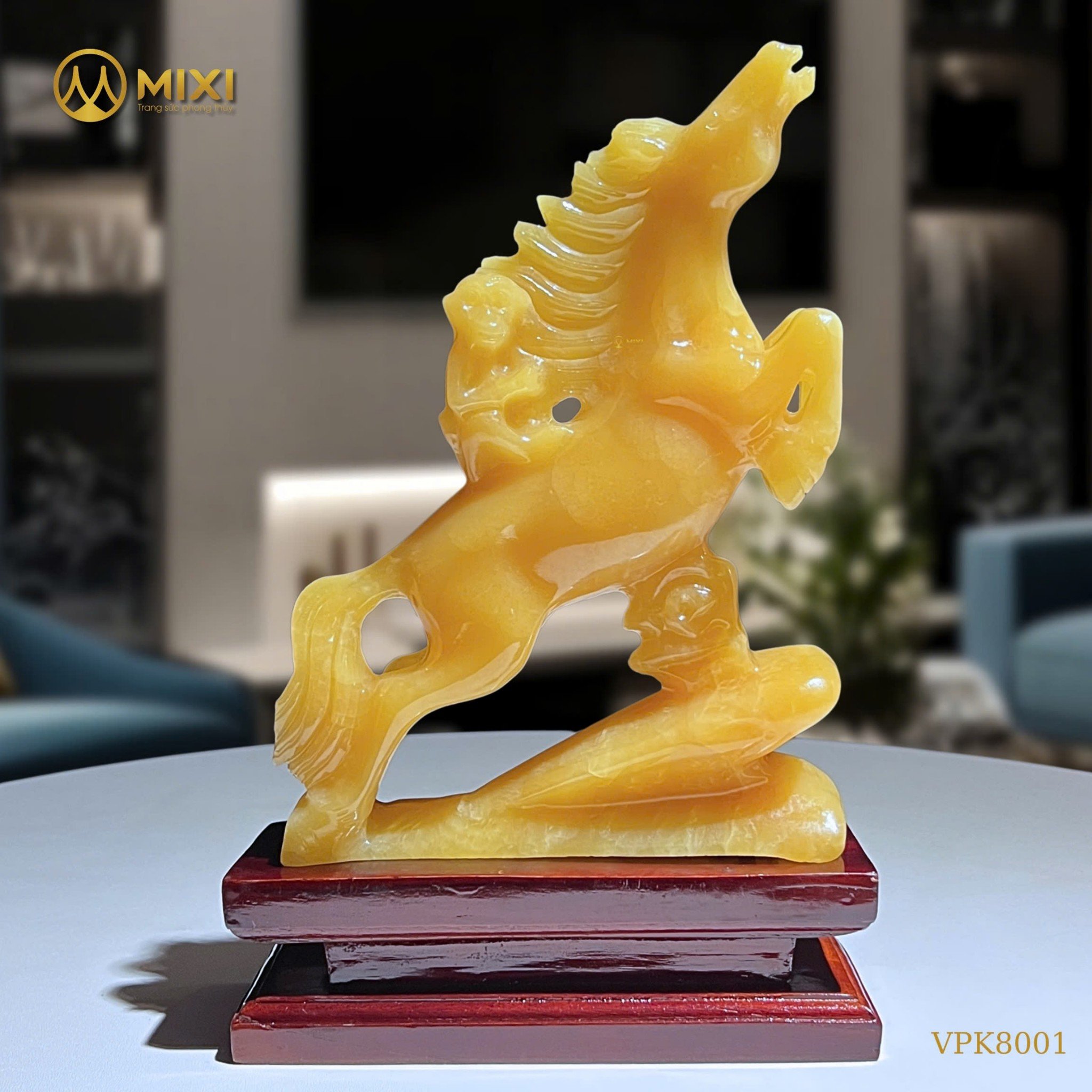 TƯỢNG KHỈ CƯỠI NGỰA NGỌC HOÀNG LONG – BIỂU TƯỢNG MÃ THƯỢNG PHONG HẦU, KHAI MỞ TÀI LỘC & DANH VỌNG
