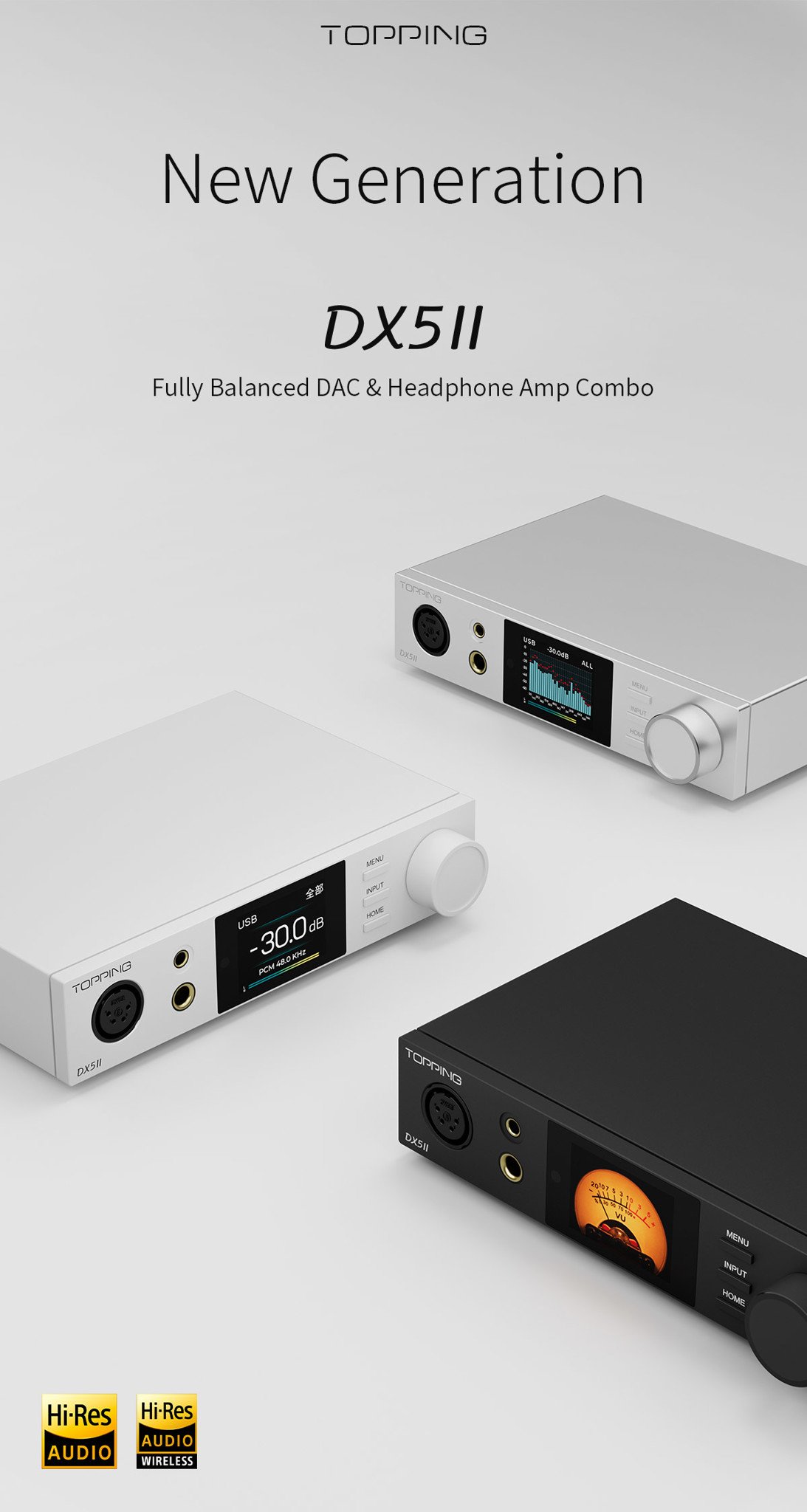 Topping DX5 II, Full Balanced DAC Headphone Amp
