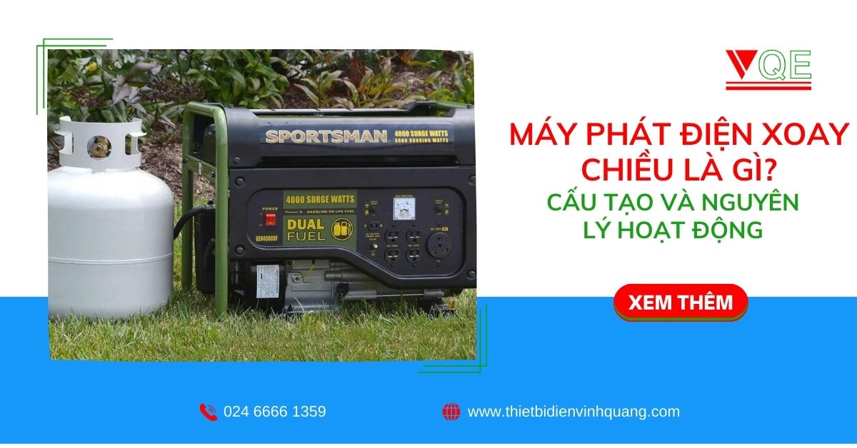 Máy phát điện xoay chiều là gì? Cấu tạo và nguyên lý hoạt động