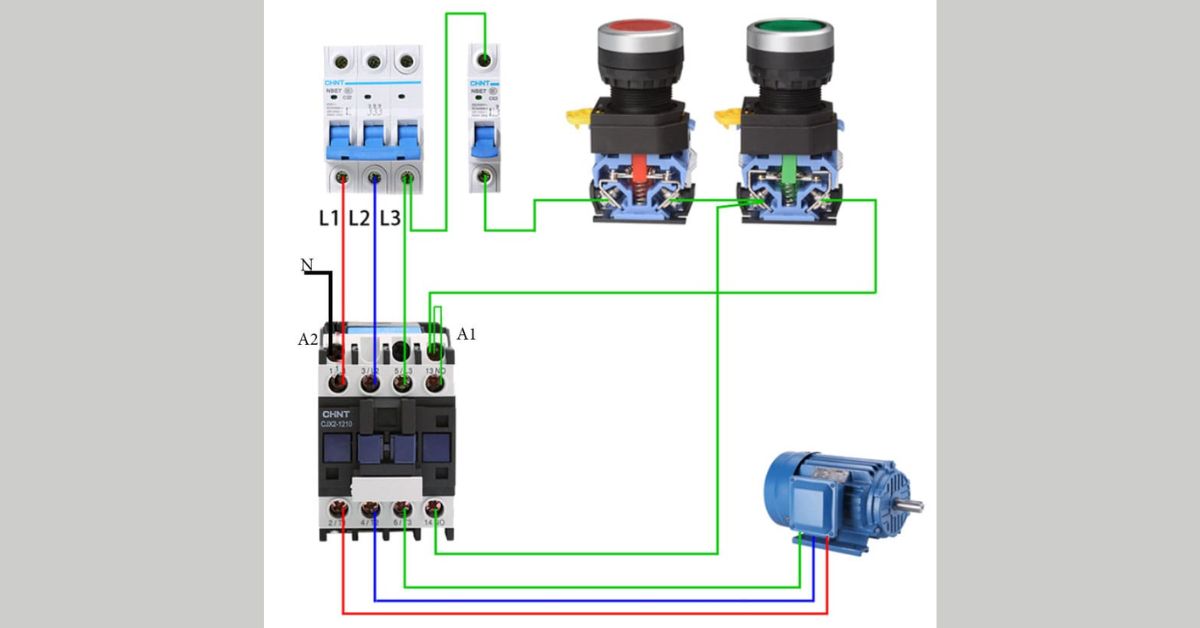 thietbidienvinhquang.com - Hướng dẫn chi tiết cách đấu contactor 3 pha bài bản