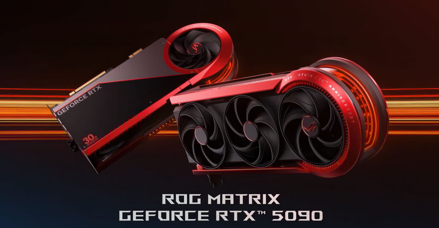 ASUS ra mắt ROG Matrix RTX 5090 30th Anniversary: Quad Fan, 800W Power, giới hạn 1000 chiếc