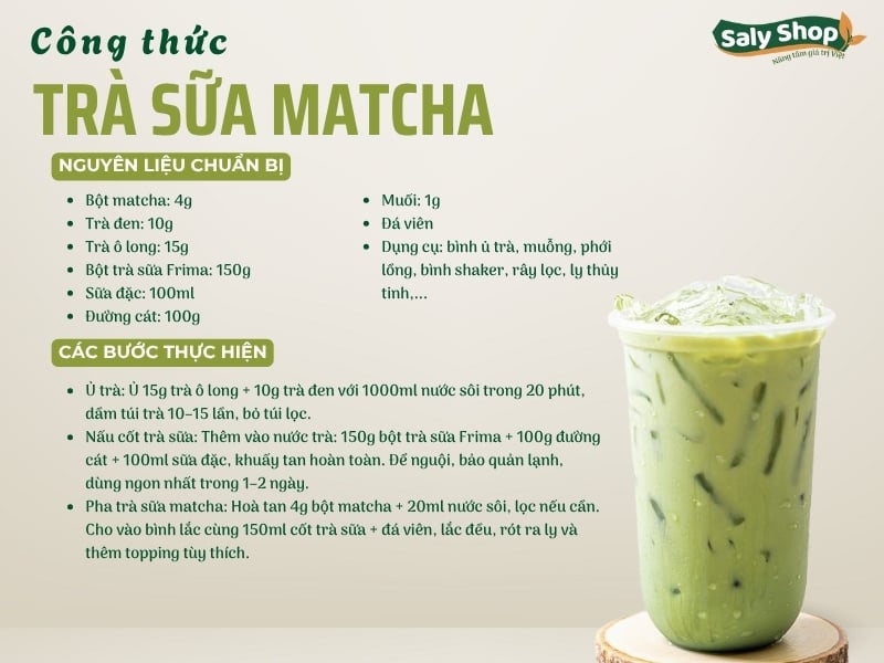 Cách làm trà sữa matcha: Hướng dẫn chi tiết từ A đến Z