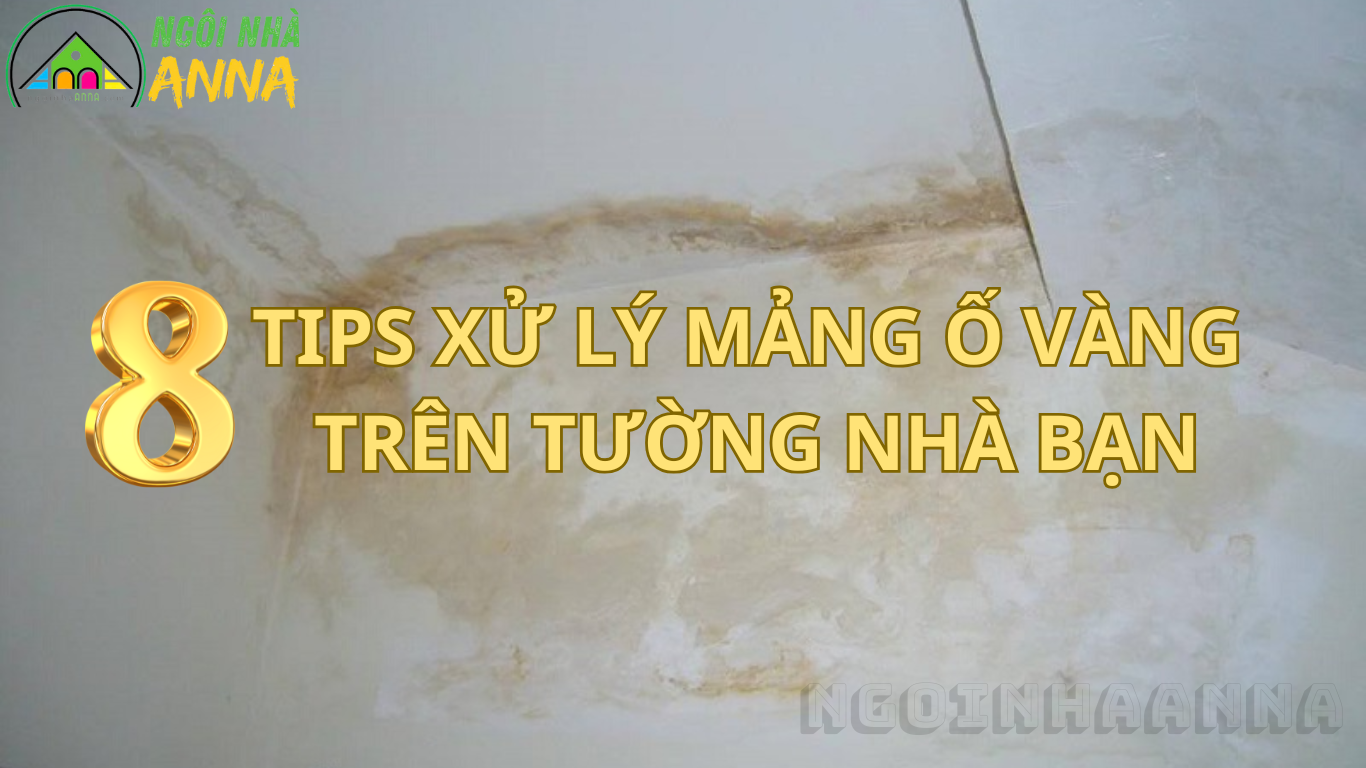 8 TIPS XỬ LÝ NHANH MẢNG Ố VÀNG, MỐC ĐEN TRÊN TƯỜNG