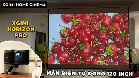 HOME CINEMA VỚI XGIMI HORIZON PRO VÀ MÀN CHIẾU TREO ĐIỆN TỰ ĐỘNG